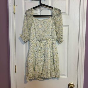 Mi Ami Floral Print mini dress